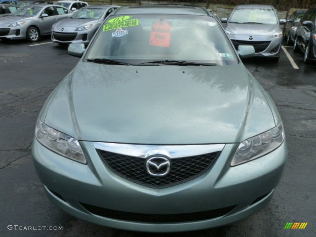 2003 MAZDA6 s Sedan - Sepang Green Metallic / Beige photo #18