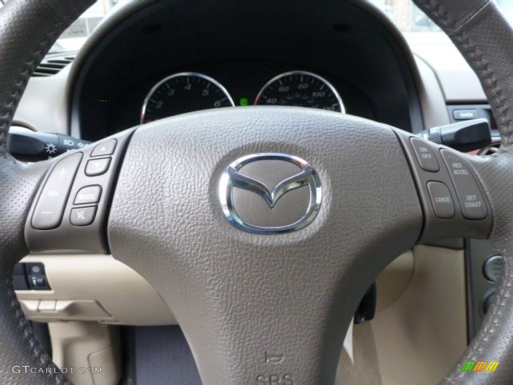 2003 MAZDA6 s Sedan - Sepang Green Metallic / Beige photo #21