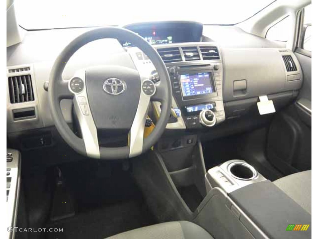 2014 Prius v Three - Black / Dark Gray photo #6