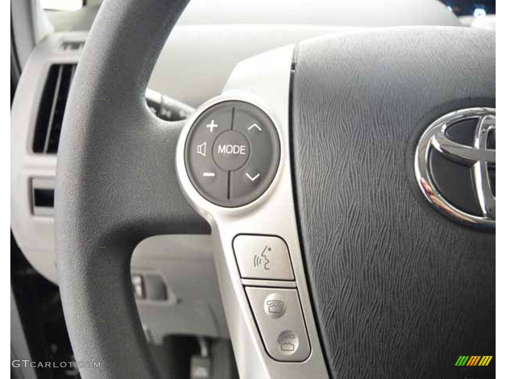 2014 Prius v Three - Black / Dark Gray photo #29
