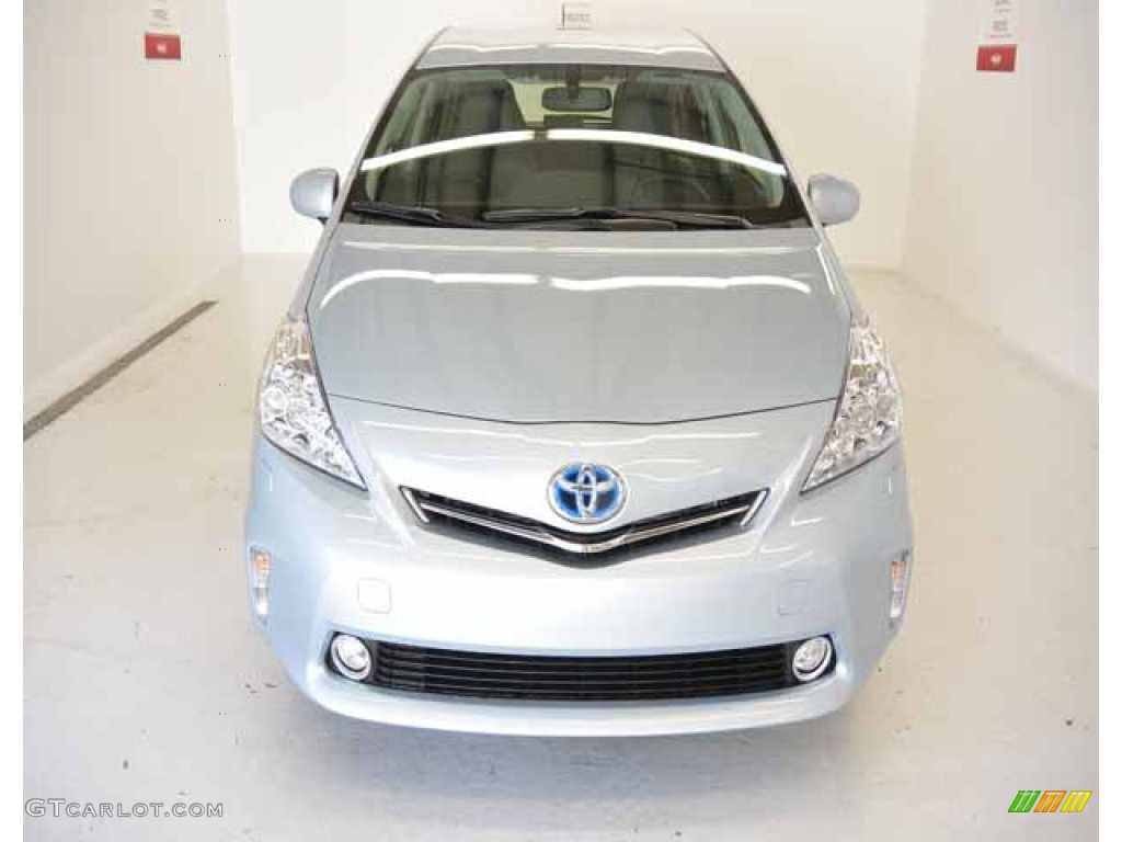 2014 Prius v Five - Clear Sky Metallic / Dark Gray photo #2