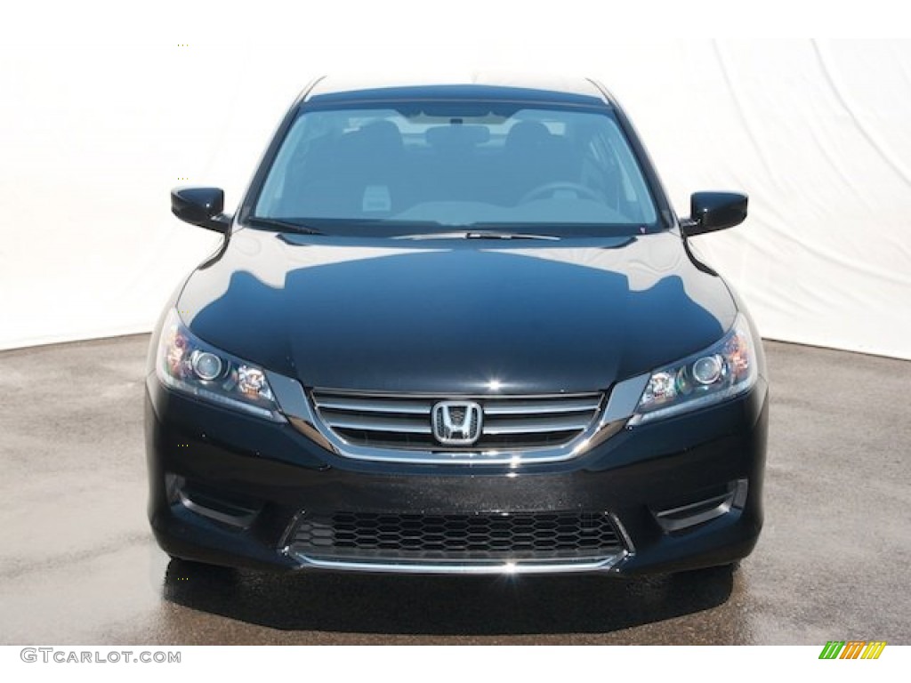 2014 Accord LX Sedan - Crystal Black Pearl / Black photo #2