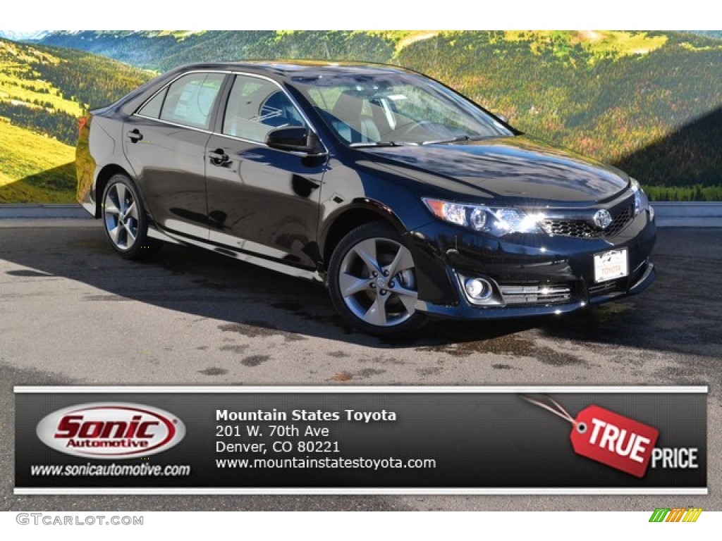 2014 Camry SE - Attitude Black Metallic / Black/Ash photo #1
