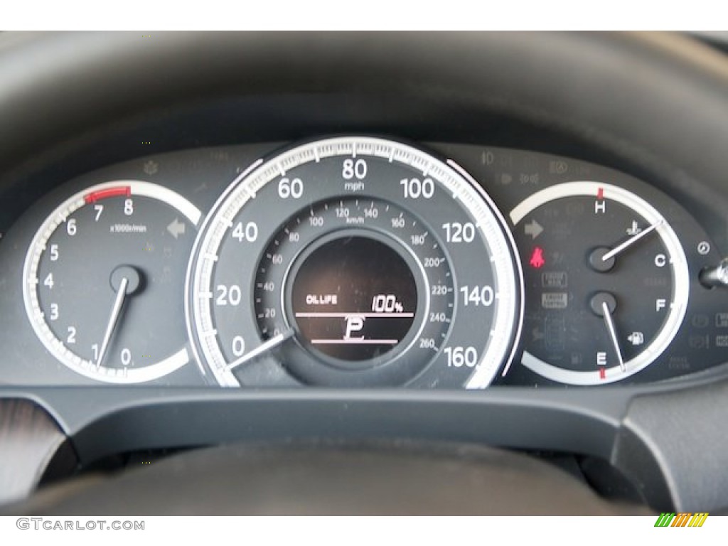 2014 Accord EX-L V6 Sedan - Obsidian Blue Pearl / Gray photo #19