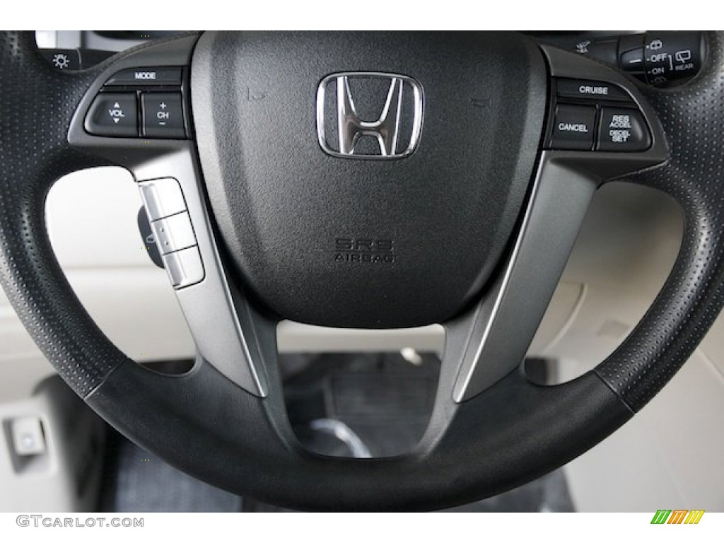 2014 Honda Odyssey EX Beige Steering Wheel Photo #89881995
