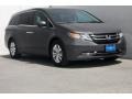 2014 Smoky Topaz Metallic Honda Odyssey EX-L  photo #1