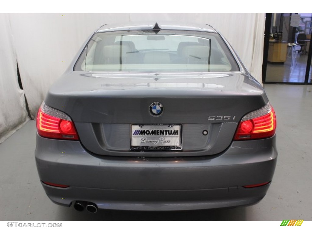 2010 5 Series 535i Sedan - Platinum Grey Metallic / Cream Beige photo #5