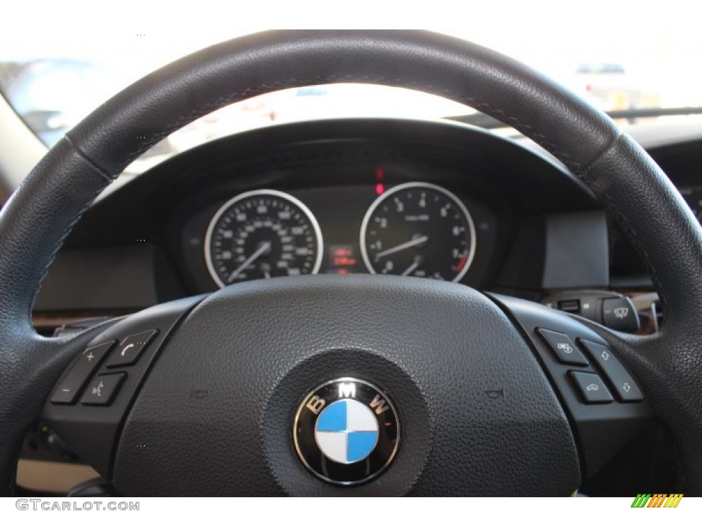 2010 5 Series 535i Sedan - Platinum Grey Metallic / Cream Beige photo #26