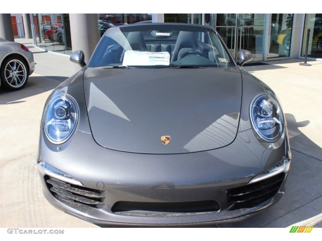 Agate Grey Metallic 2014 Porsche 911 Carrera Cabriolet Exterior Photo #89883874