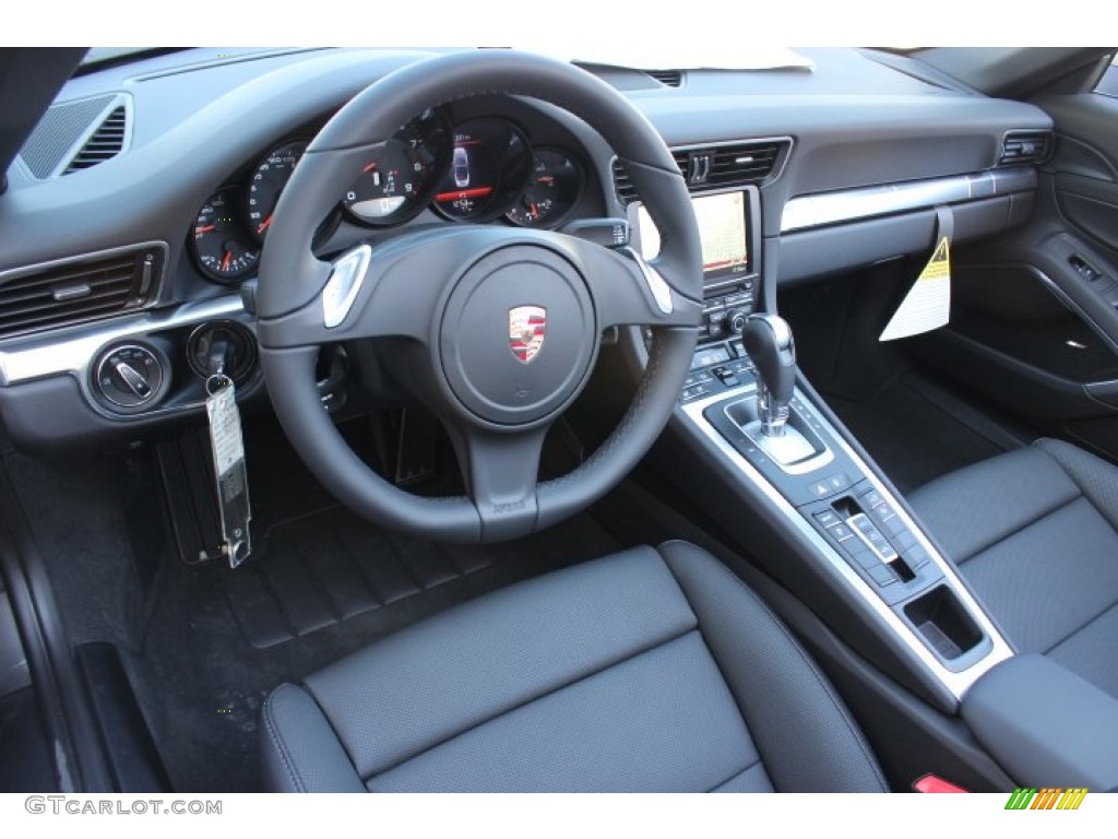 Black Interior 2014 Porsche 911 Carrera Cabriolet Photo #89884126