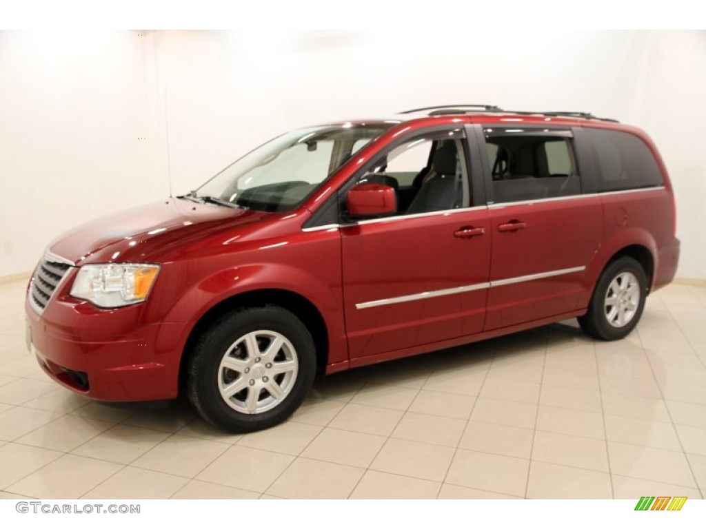 Deep Cherry Red Crystal Pearl 2010 Chrysler Town & Country Touring Exterior Photo #89884282