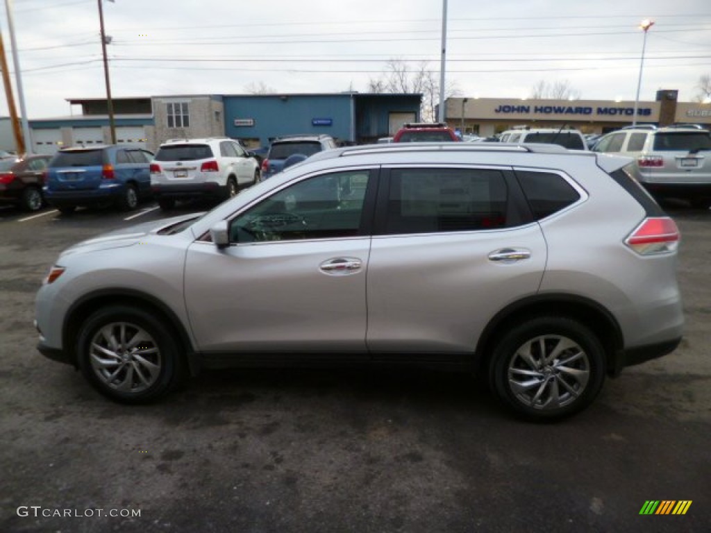 2014 Rogue SL AWD - Brilliant Silver / Charcoal photo #4