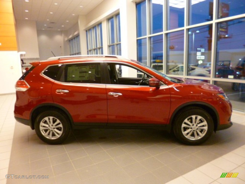 Cayenne Red 2014 Nissan Rogue SV AWD Exterior Photo #89885212