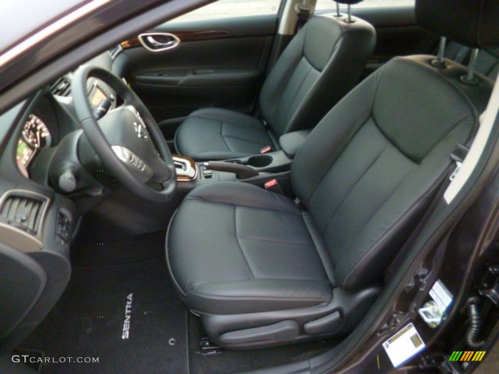 Charcoal Interior 2014 Nissan Sentra SL Photo #89885851