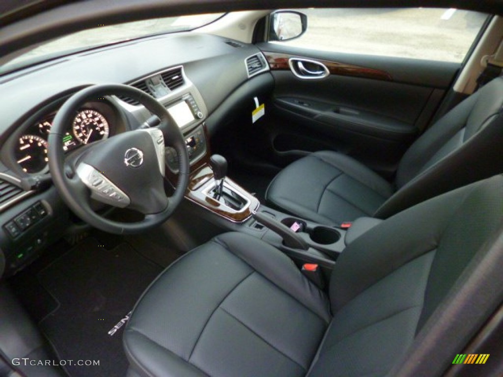 Charcoal Interior 2014 Nissan Sentra SL Photo #89885866