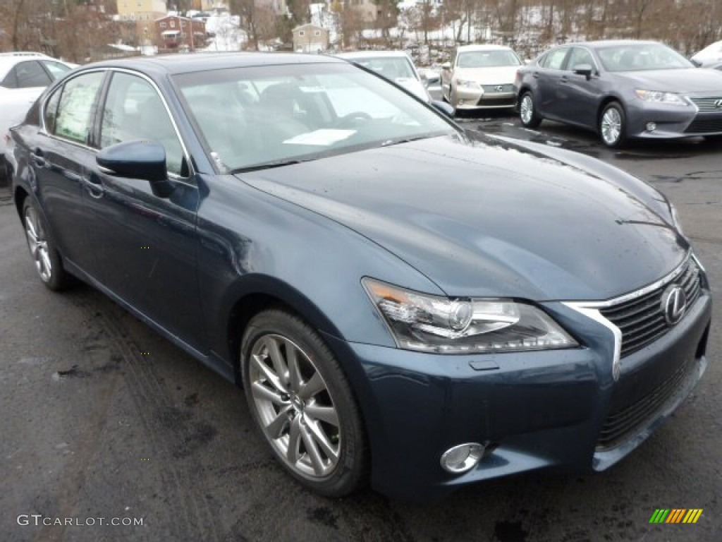 2014 GS 350 AWD - Meteor Blue Mica / Light Gray photo #6