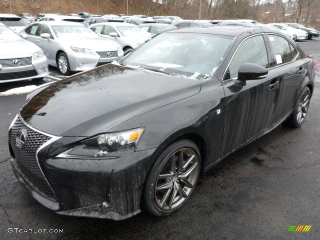 2014 IS 250 F Sport AWD - Obsidian Black / Rioja Red photo #8