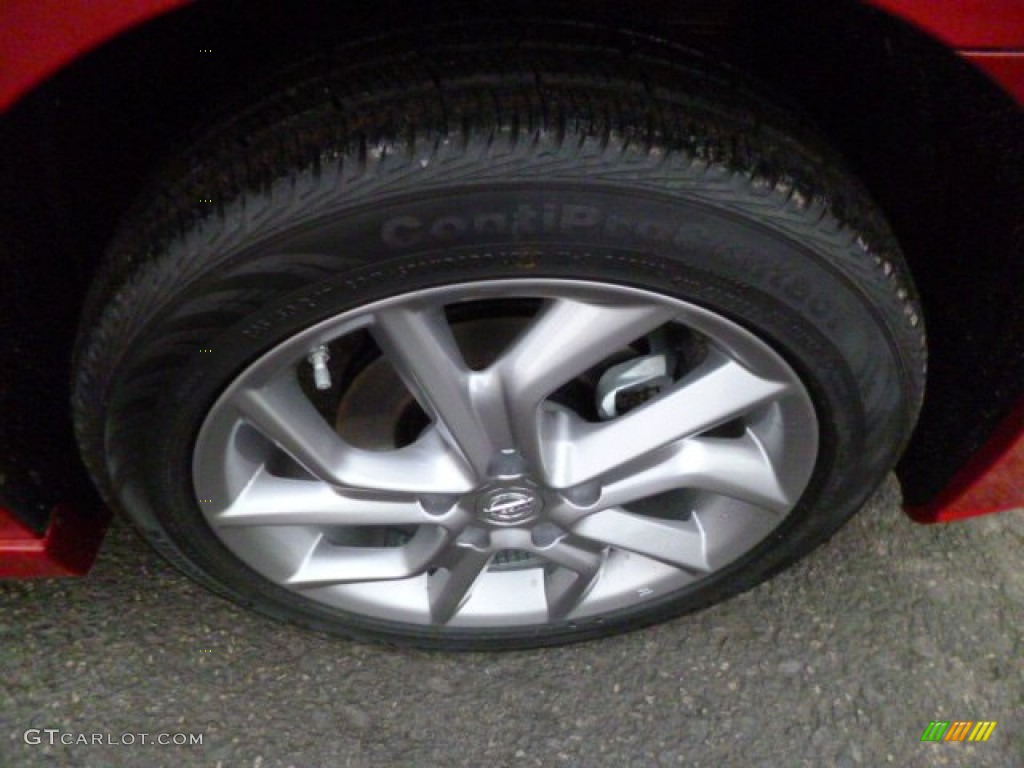 2014 Sentra SR - Red Brick / Charcoal photo #9