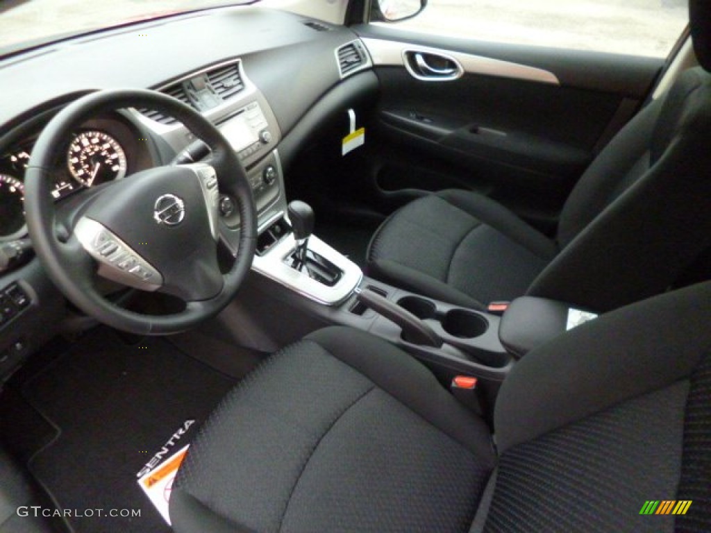 Charcoal Interior 2014 Nissan Sentra SR Photo #89886808