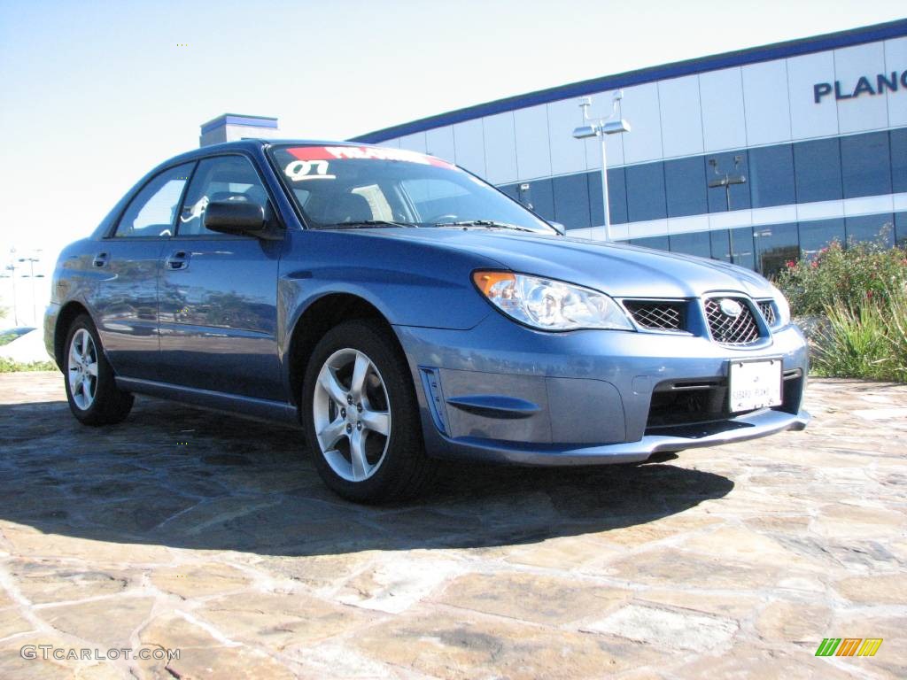 2007 Impreza 2.5i Sedan - Newport Blue Pearl / Anthracite Black photo #1