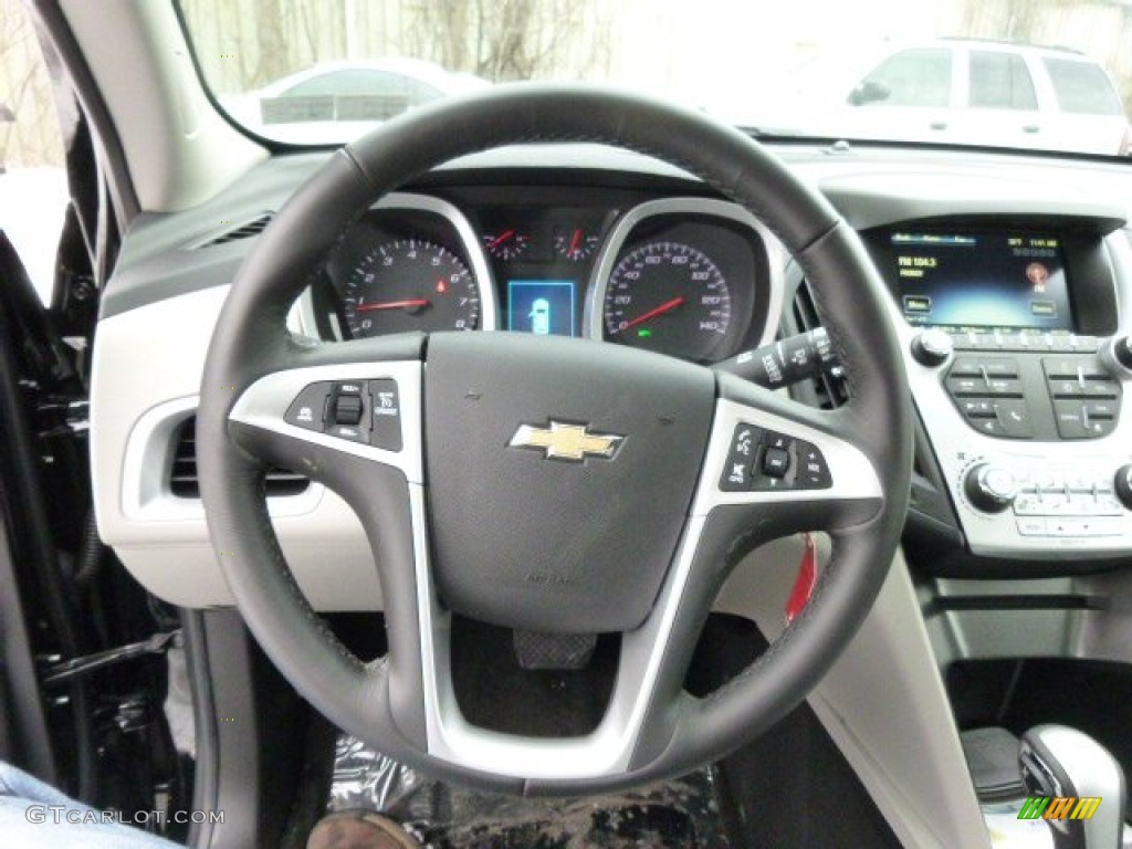 2014 Chevrolet Equinox LT AWD Light Titanium/Jet Black Steering Wheel Photo #89887705