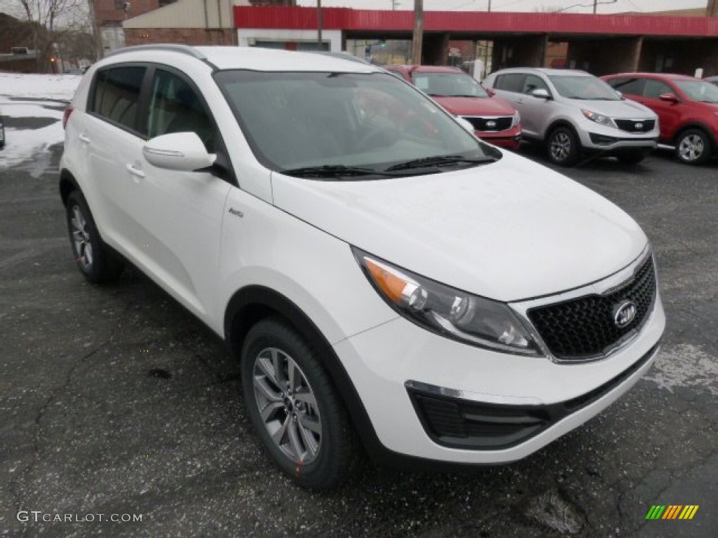 Clear White 2014 Kia Sportage LX AWD Exterior Photo #89887807