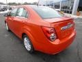 2013 Inferno Orange Metallic Chevrolet Sonic LT Sedan  photo #3