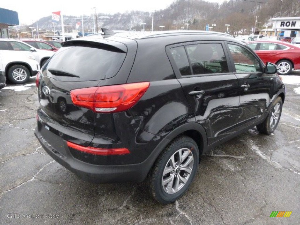 2014 Sportage LX AWD - Black Cherry / Alpine Gray photo #8