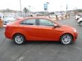 2013 Inferno Orange Metallic Chevrolet Sonic LT Sedan  photo #6