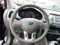 2014 Kia Sportage Alpine Gray Interior Steering Wheel Photo