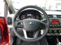 2014 Kia Rio Beige Interior Steering Wheel Photo