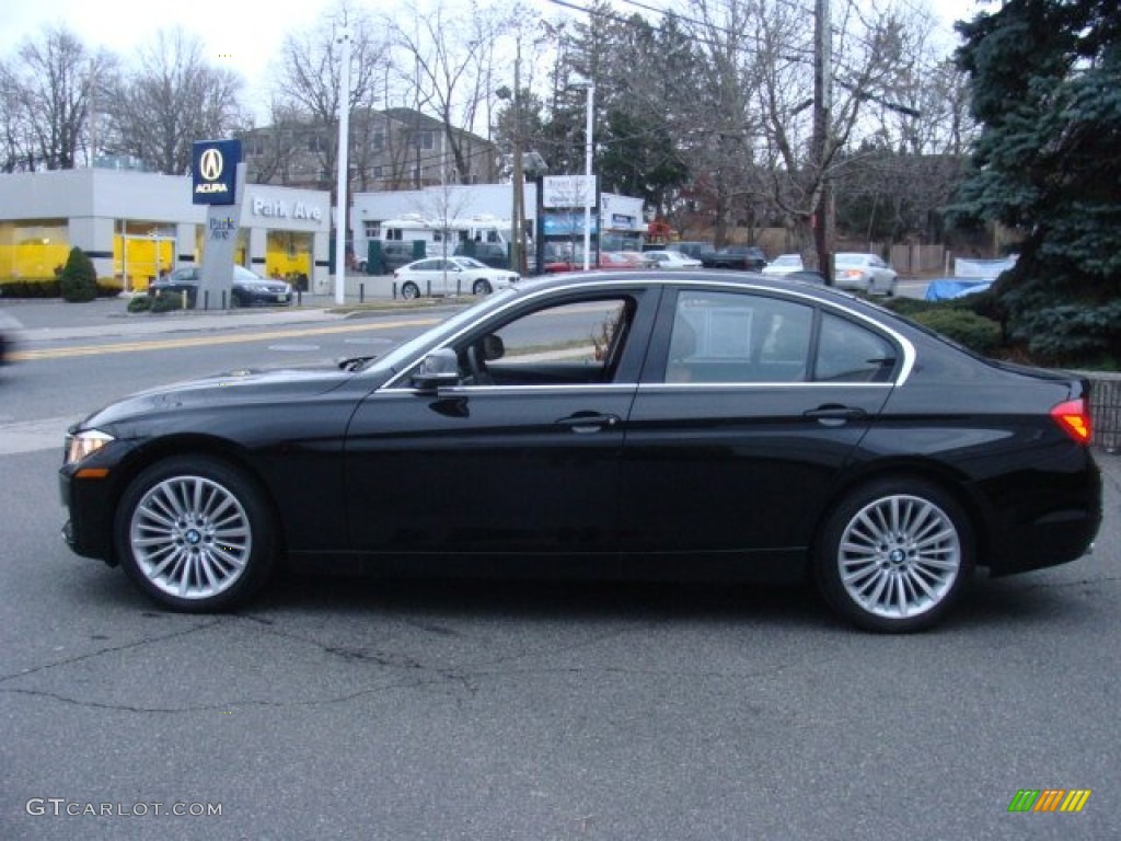 2013 3 Series 328i xDrive Sedan - Jet Black / Saddle Brown photo #6