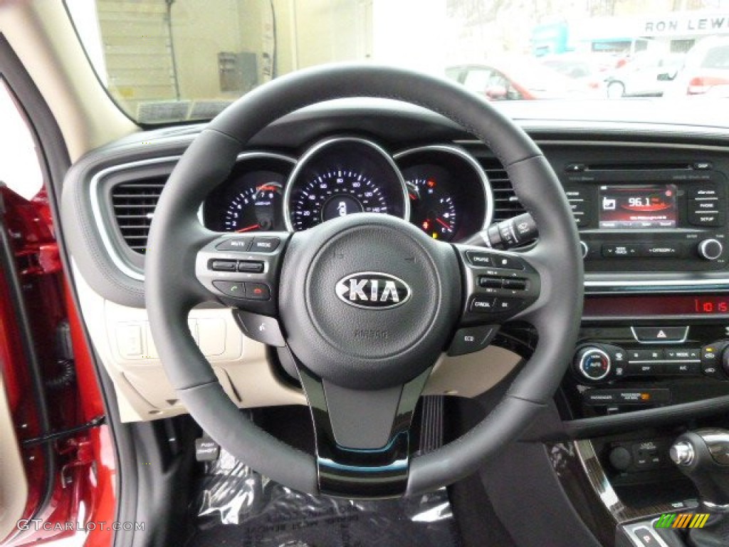 2014 Kia Optima EX Beige Steering Wheel Photo #89890618