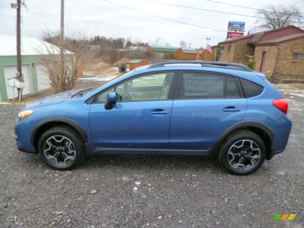 2014 XV Crosstrek 2.0i Limited - Quartz Blue Pearl / Ivory photo #4