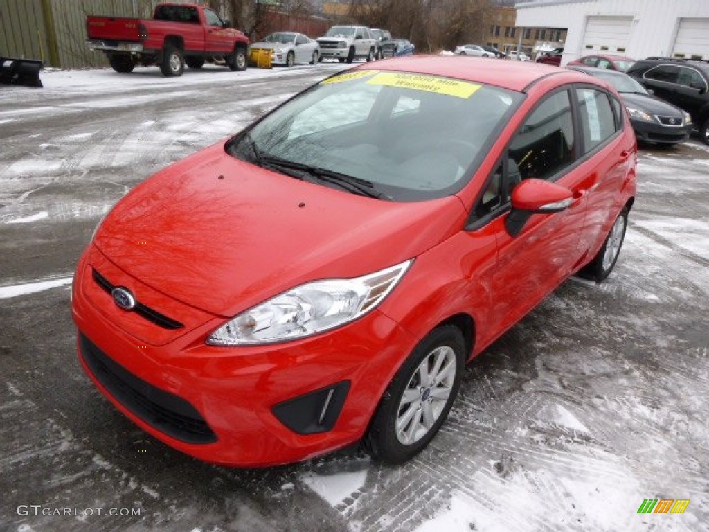 Race Red 2013 Ford Fiesta SE Hatchback Exterior Photo #89892565