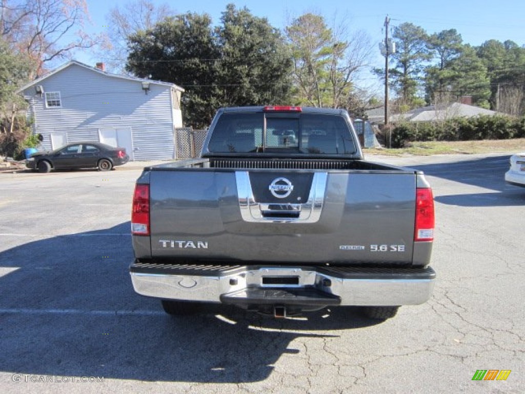 2009 Titan SE King Cab - Smoke Gray / Almond photo #3