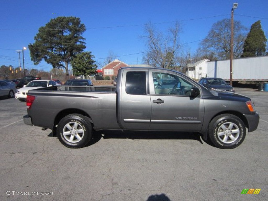 2009 Titan SE King Cab - Smoke Gray / Almond photo #4