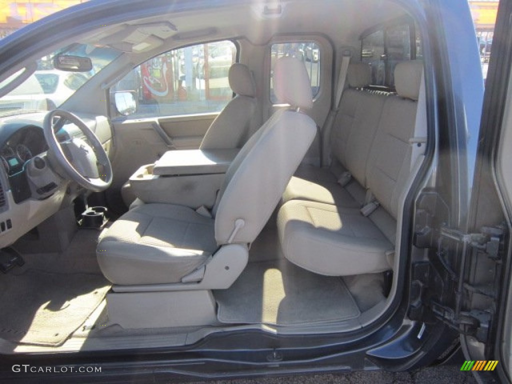2009 Titan SE King Cab - Smoke Gray / Almond photo #12