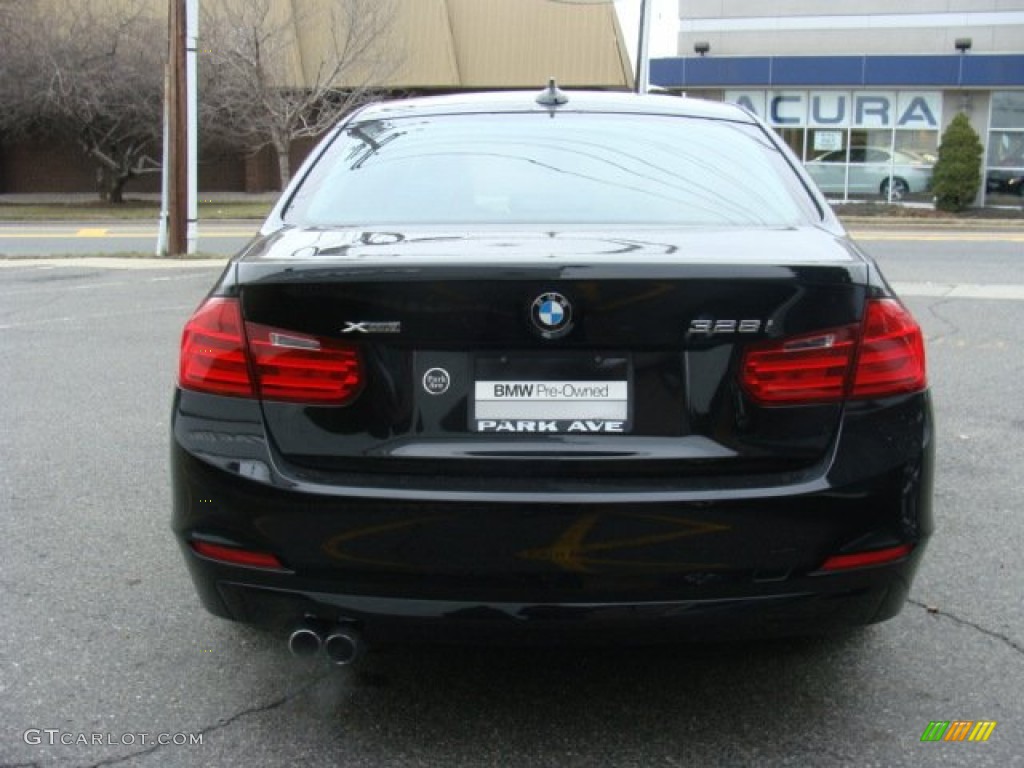 2013 3 Series 328i xDrive Sedan - Jet Black / Black photo #4