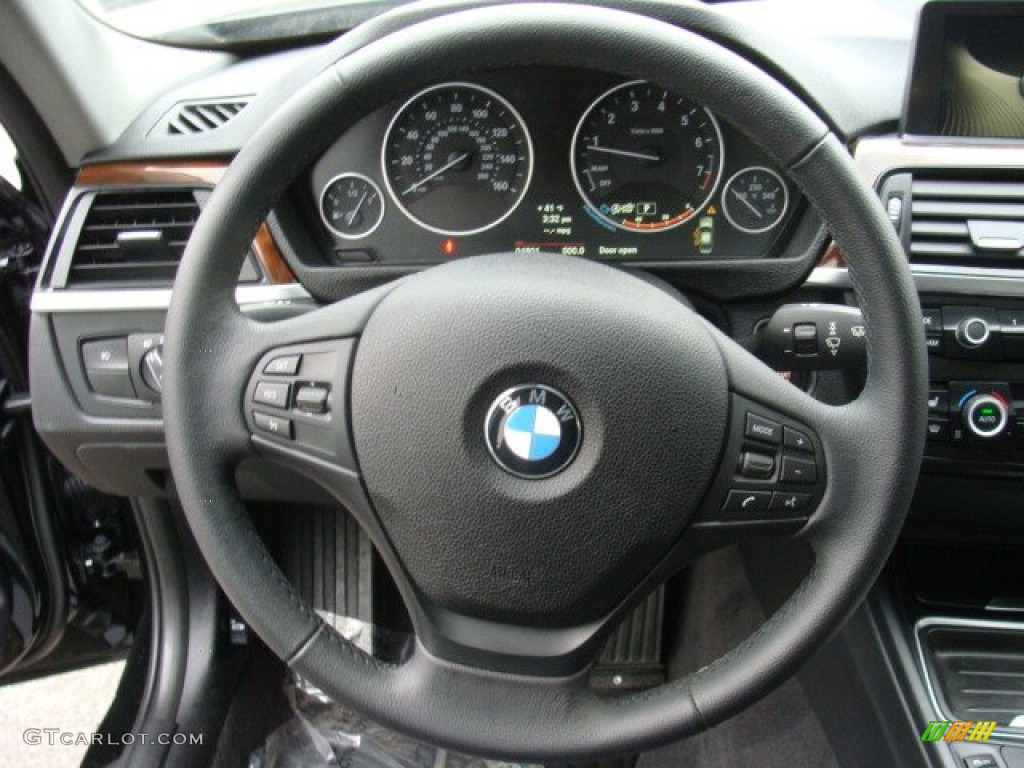 2013 3 Series 328i xDrive Sedan - Jet Black / Black photo #14