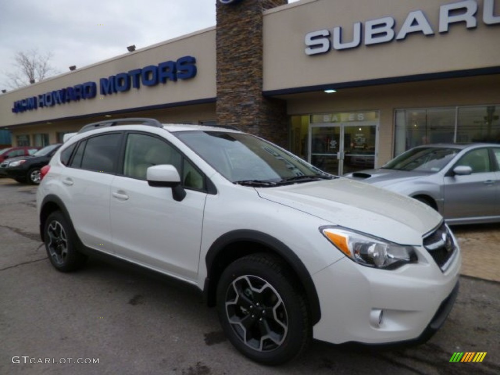 Satin White Pearl Subaru XV Crosstrek