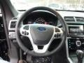 Charcoal Black 2014 Ford Explorer Limited 4WD Steering Wheel