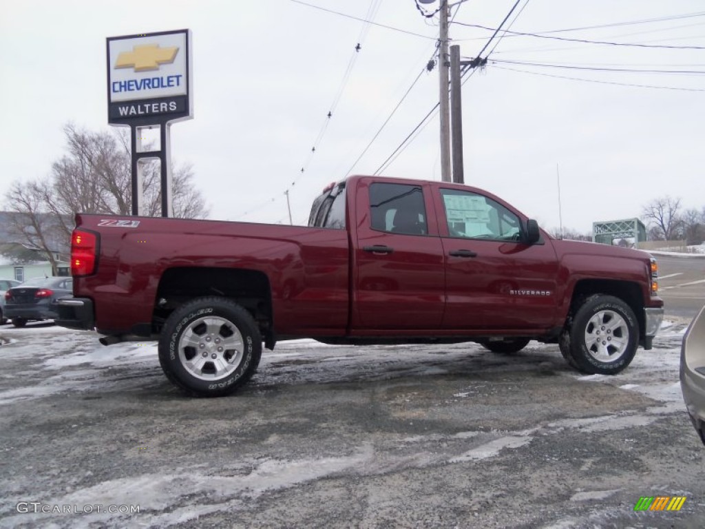 2014 Silverado 1500 LTZ Z71 Double Cab 4x4 - Deep Ruby Metallic / Jet Black photo #2