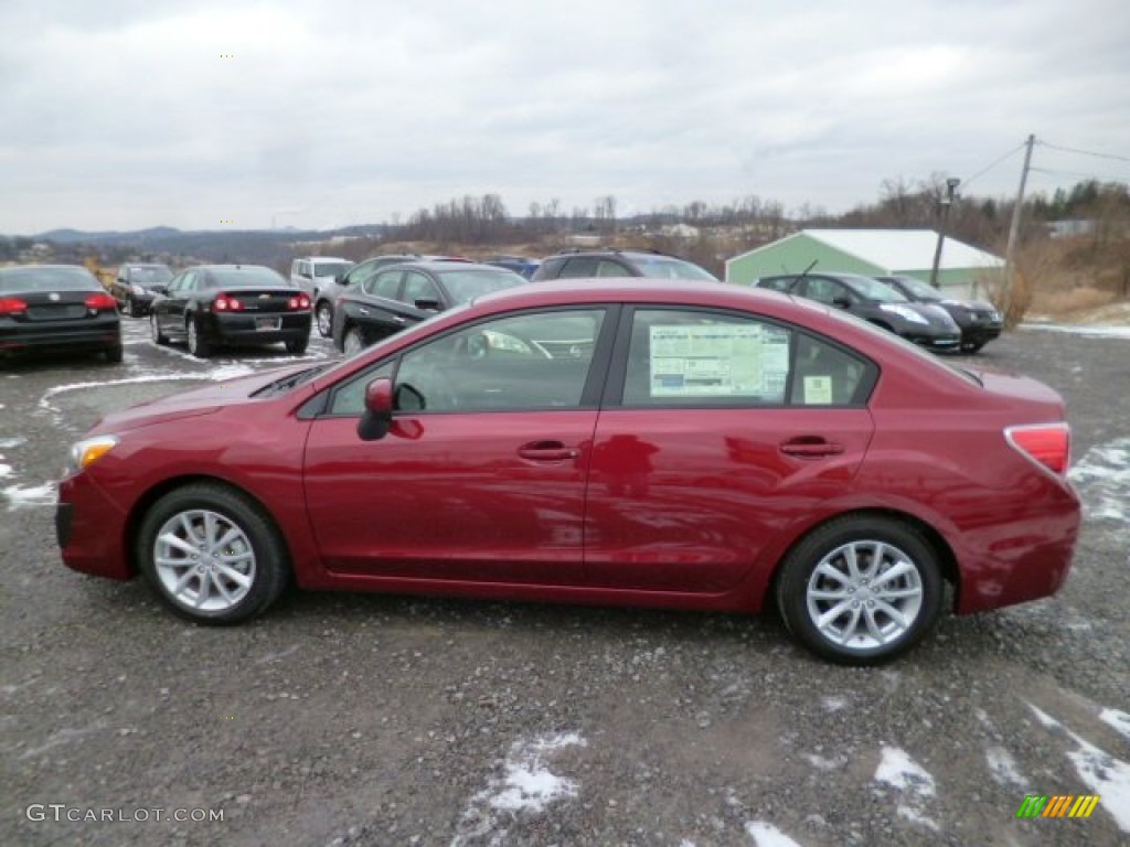 Venetian Red Pearl 2014 Subaru Impreza 2.0i Premium 4 Door Exterior Photo #89896468
