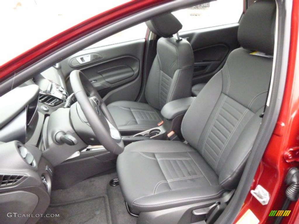 2014 Fiesta Titanium Hatchback - Ruby Red / Charcoal Black photo #10