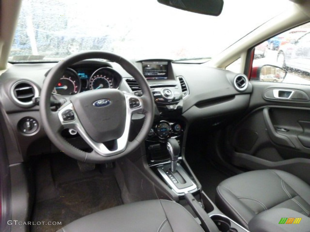 Charcoal Black Interior 2014 Ford Fiesta Titanium Hatchback Photo #89896864