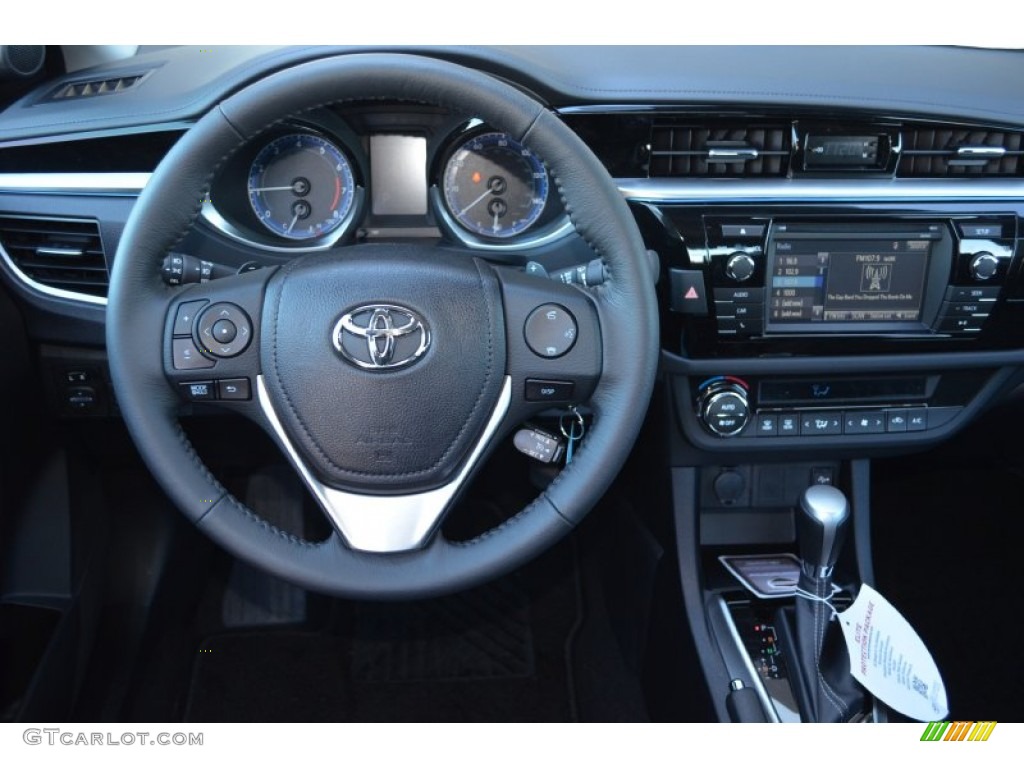 2014 Toyota Corolla S Black Steering Wheel Photo #89897458