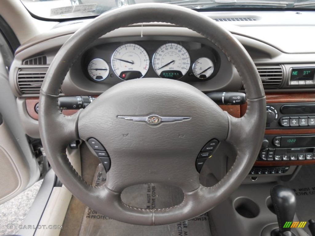 2006 Chrysler Sebring Limited Sedan Dark Slate Gray Steering Wheel Photo #89897503