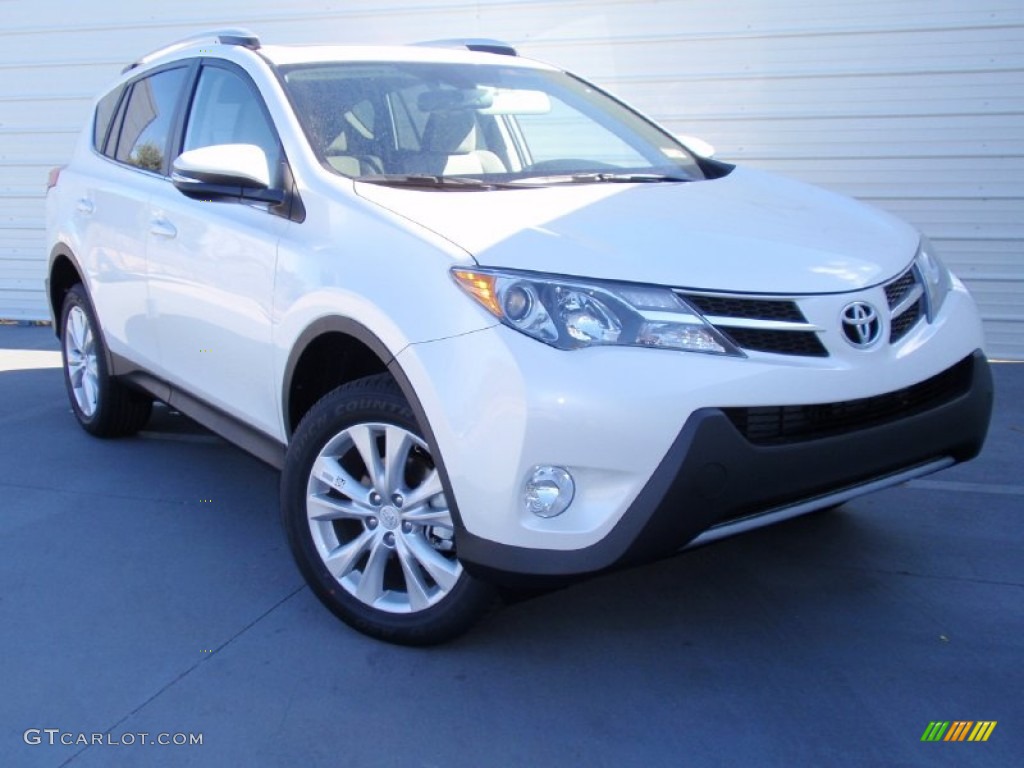 2014 RAV4 Limited - Blizzard White Pearl / Ash photo #2