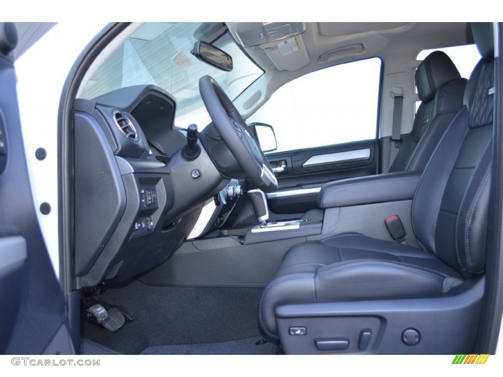 Black Interior 2014 Toyota Tundra Platinum Crewmax Photo #89897875